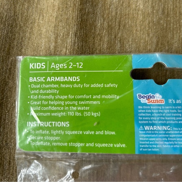 New in Package Speedo Pink Kids Armbands - Picture 3 of 5